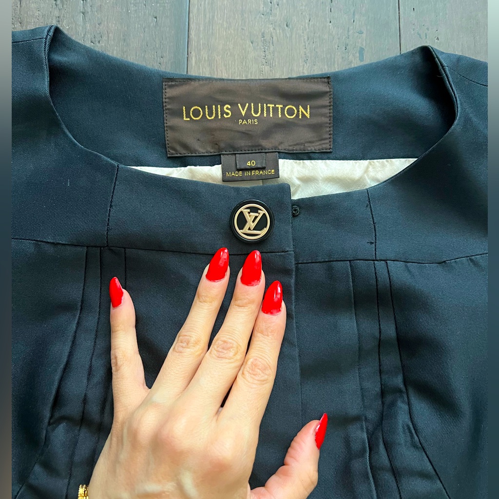 Louis Vuitton Dress Coat Silk Size 2 Stunning